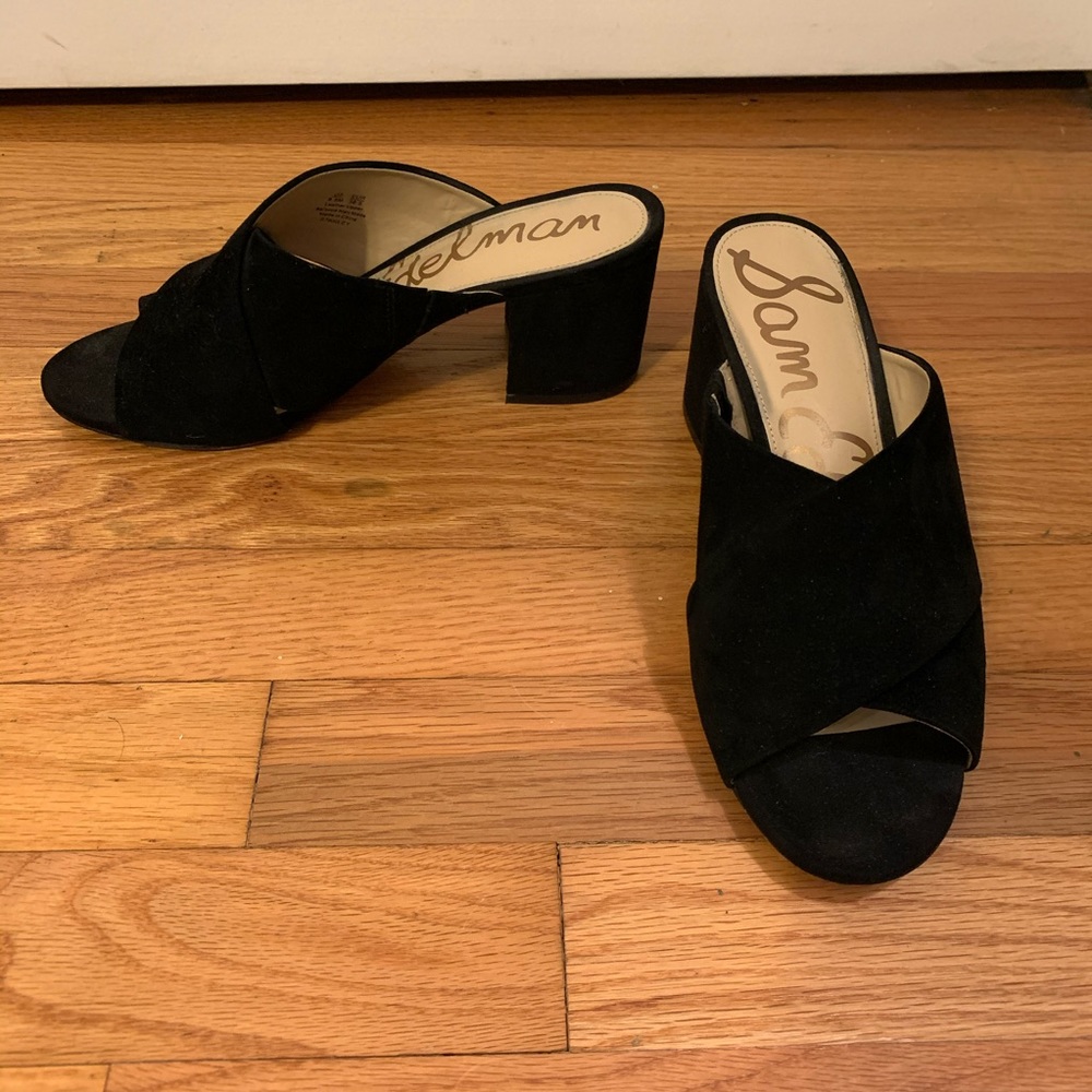 Sam Edelman Stanley Suede Block Heel Sandals